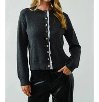 Aaron & Amber - Woven Lace Buttondown Cardigan