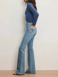 Veronica Beard - Beverly Patch-pocket Skinny Flare Jean