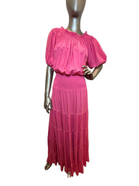 Romi The Brand - Women's Solid Off The Shoulder Maxi Dress
