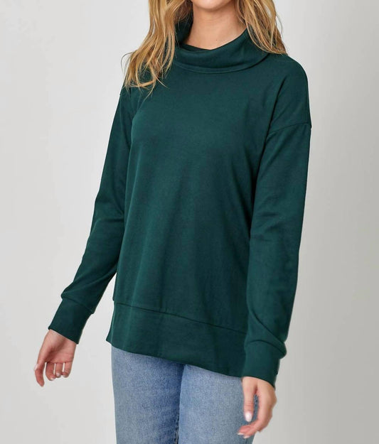 Mystree - Brushed Knit Turtleneck Sweatshirt