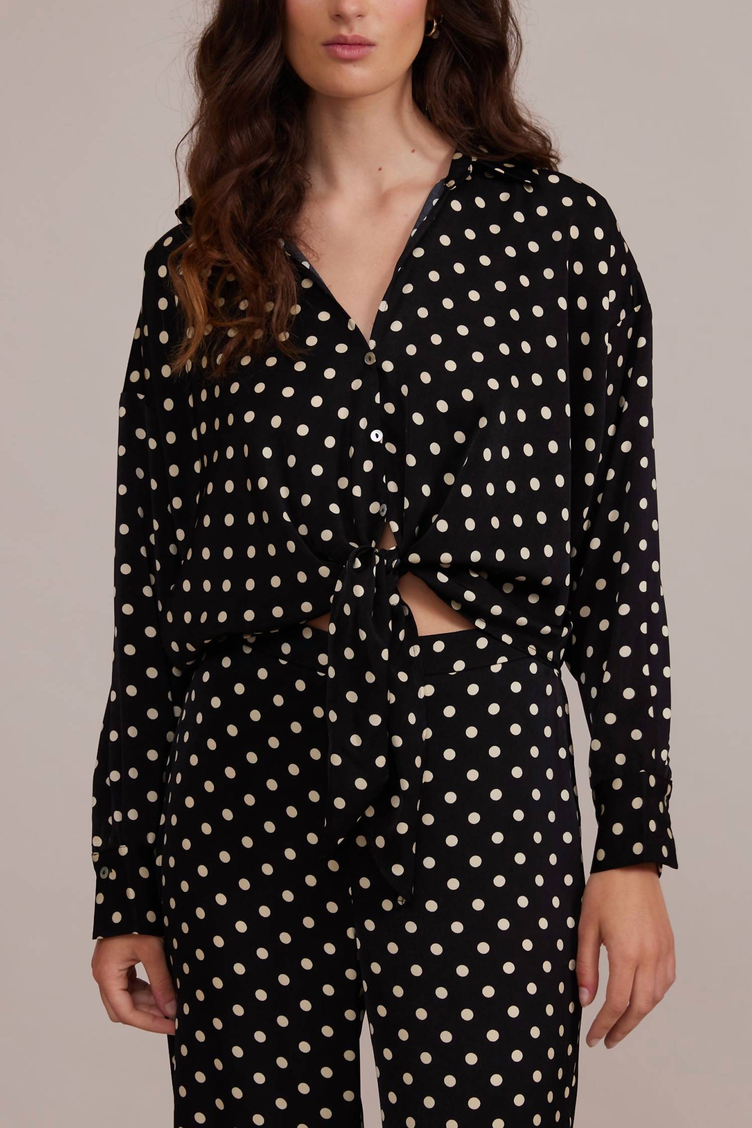 Lucy Paris - Rue Polka Dot Button Down Shirt