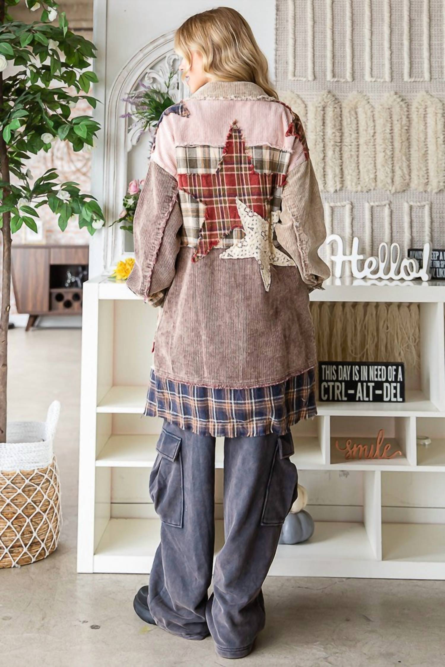 Oli & Hali - Women's Star Corduroy Jacket