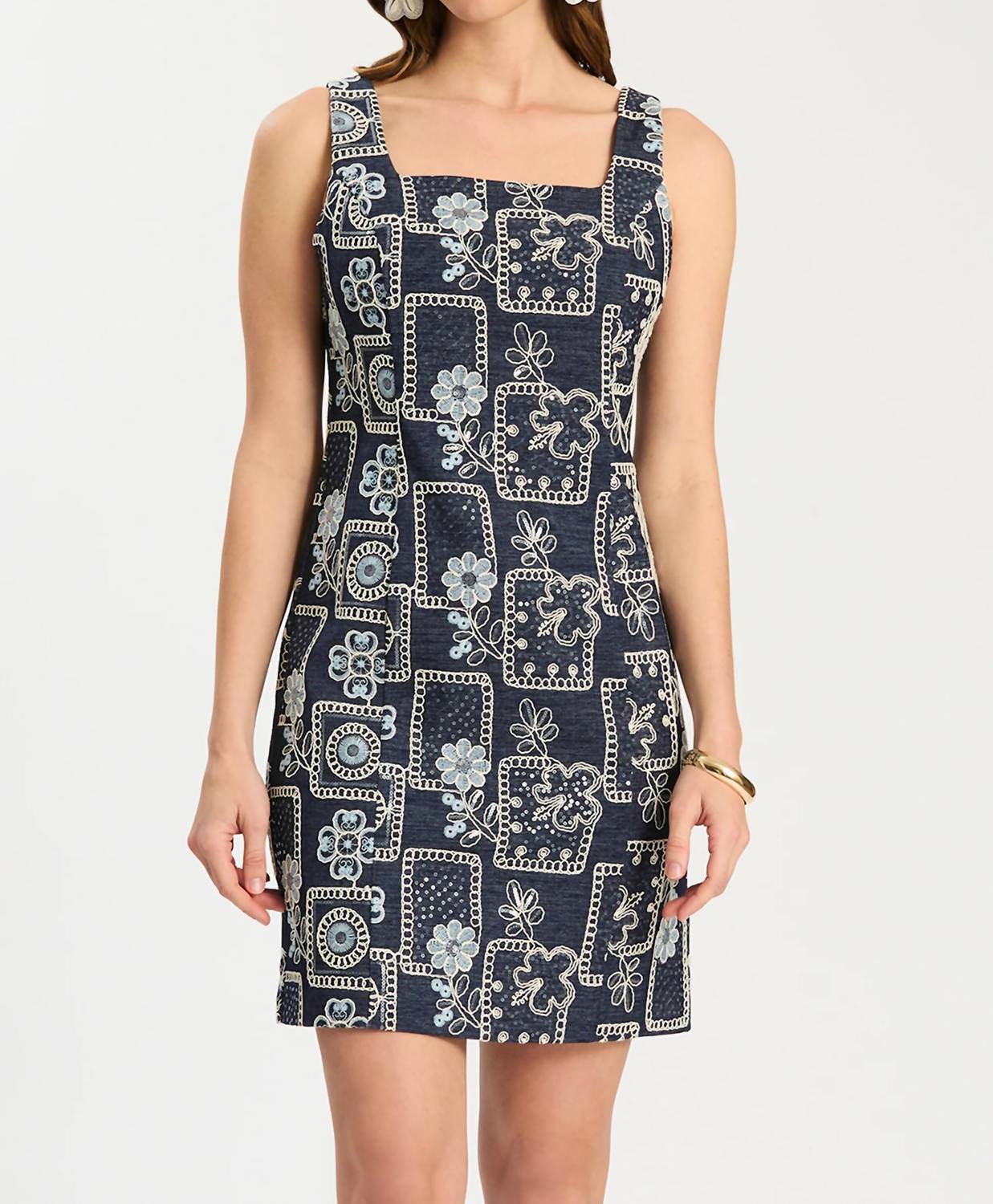Tyler Boe - Pamela Embroidered Shift Dress
