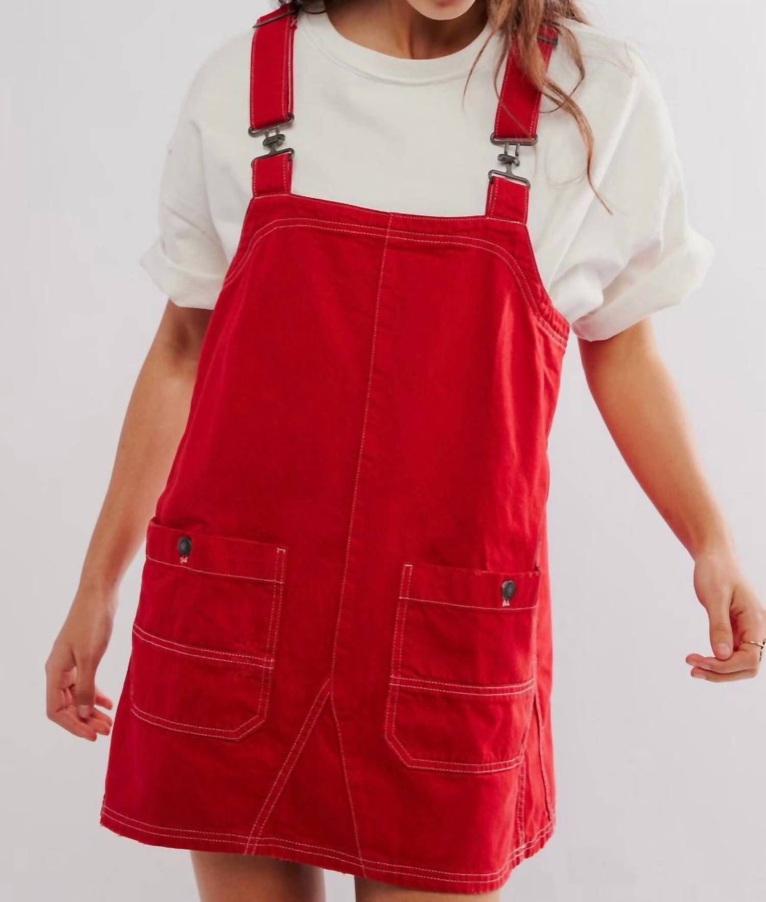 Free People - Overall Smock Mini Dress