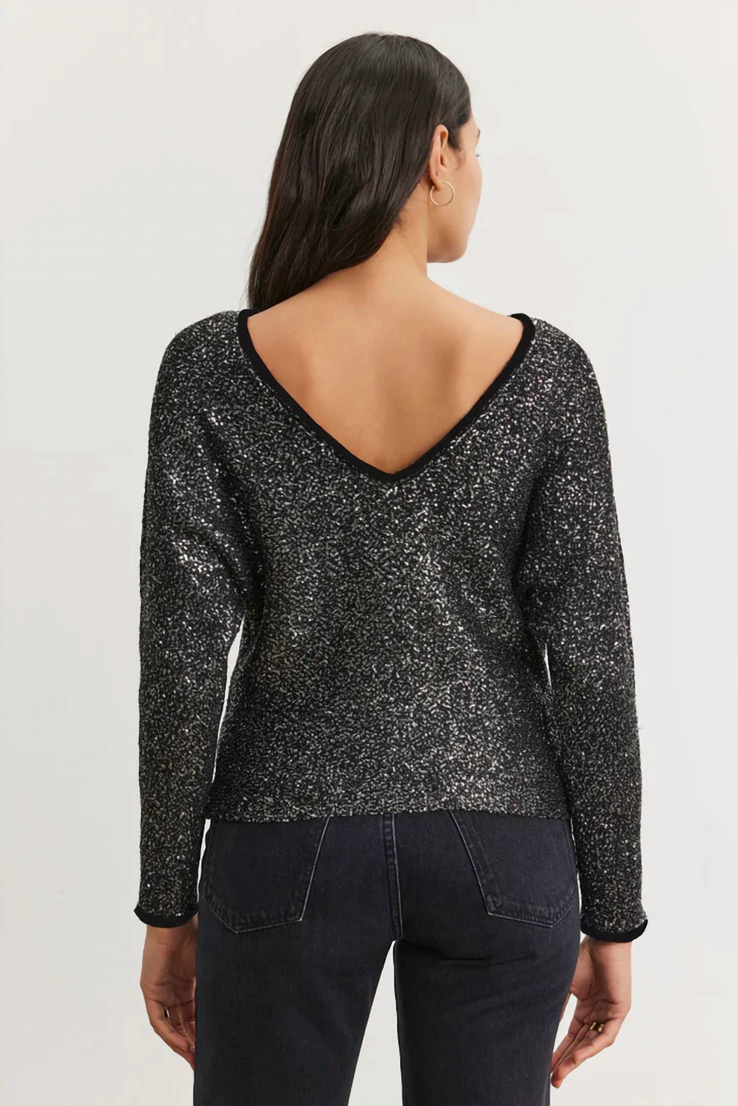 Velvet By Graham & Spencer - Opaline Tiny Sequin Top