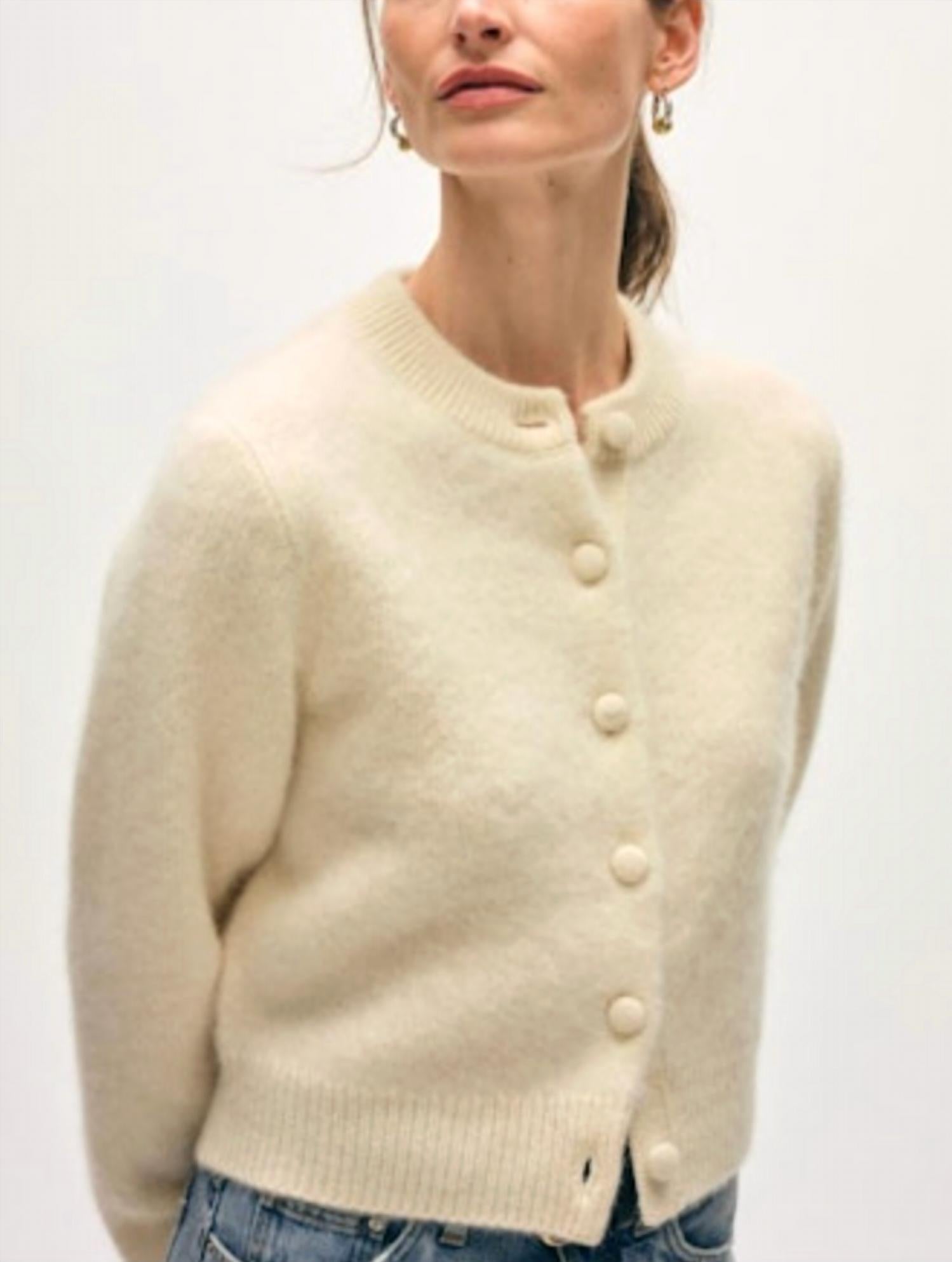 White + Warren - Brushed Cashmere Cardigan