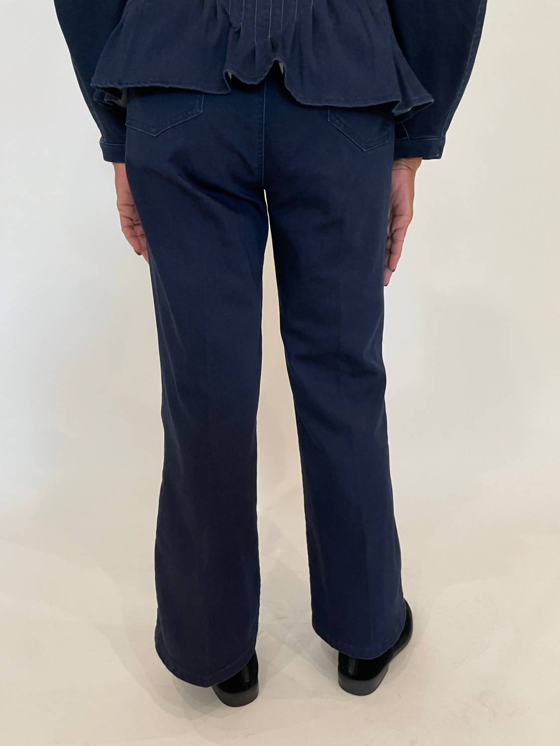 Peace Of Cloth - Ella Denim Ankle Flare Pants