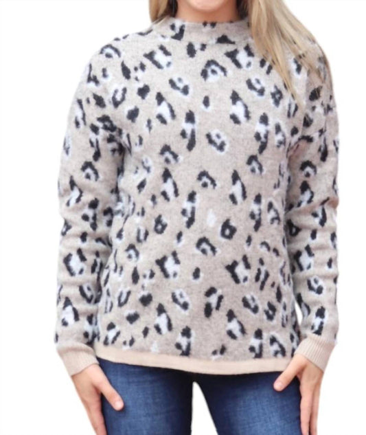 Tribal - LEOPARD CREW SWEATER