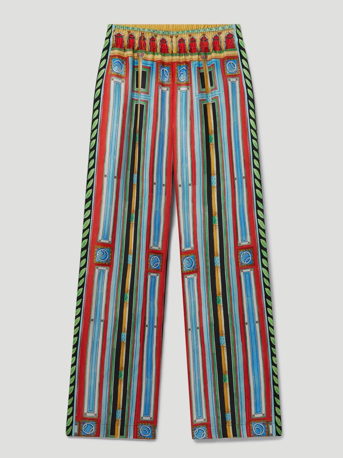 Casablanca - Le Palais En Fleur Silk Trousers