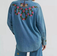 Wrangler - Embroidered Denim Shirt