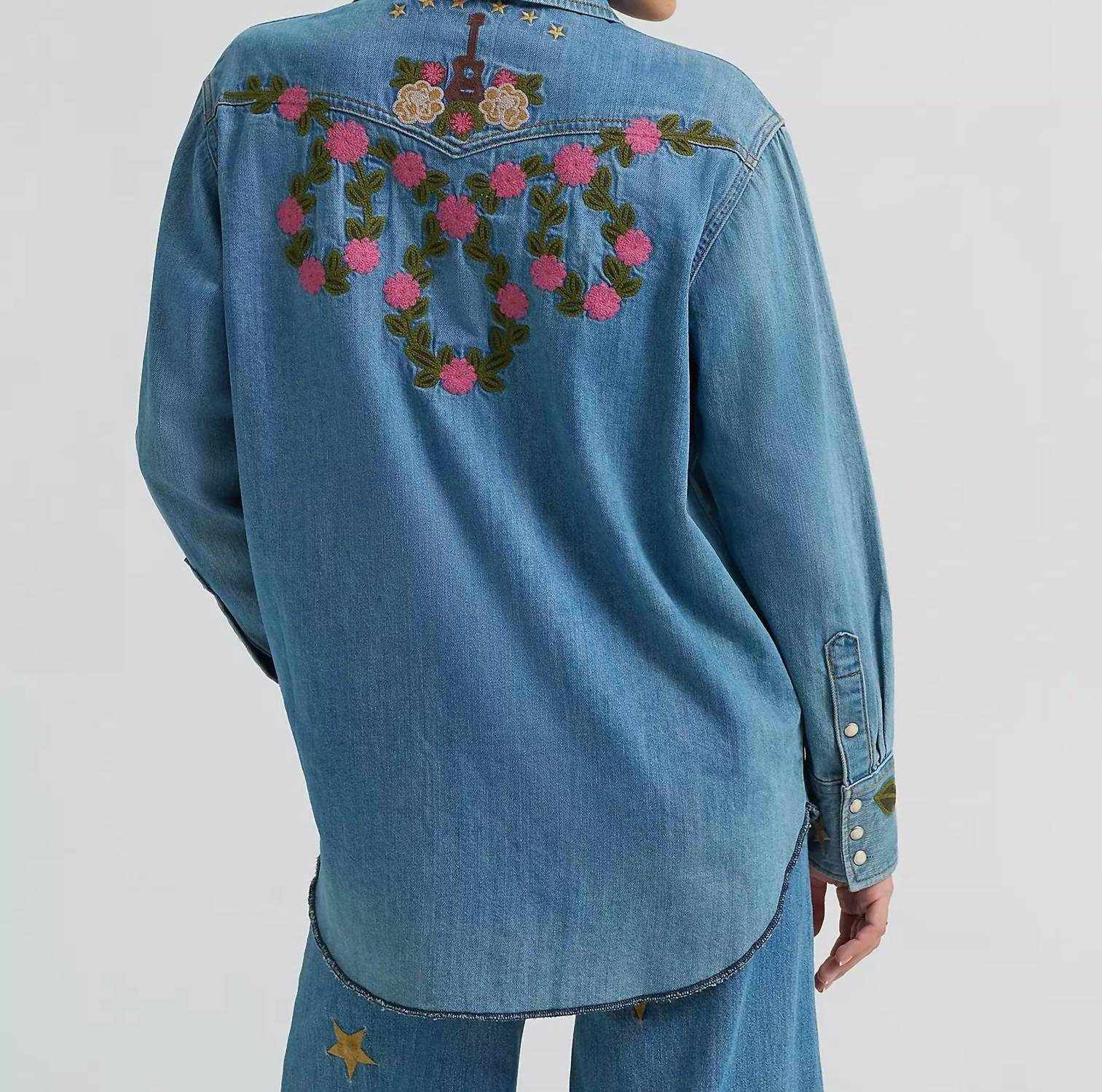 Wrangler - Embroidered Denim Shirt