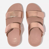 Fitflop - Women's Lulu Adjustable Leather Slides