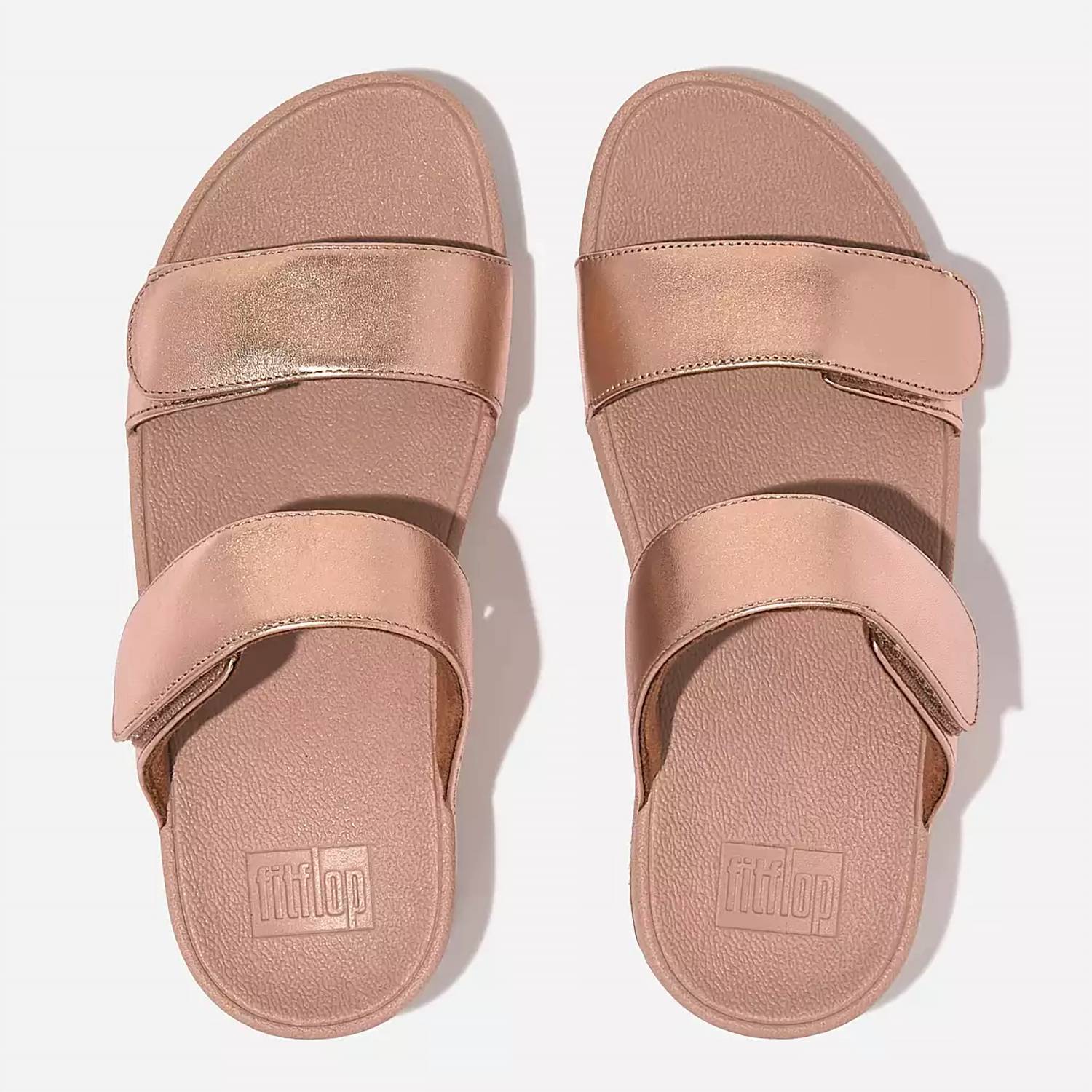 Fitflop - Women's Lulu Adjustable Leather Slides