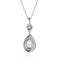 Montana Silversmiths - Women's Leading Light Crystal Platinum Teardrop Necklace