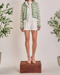 English Factory - Pistachio Stripe Cardigan