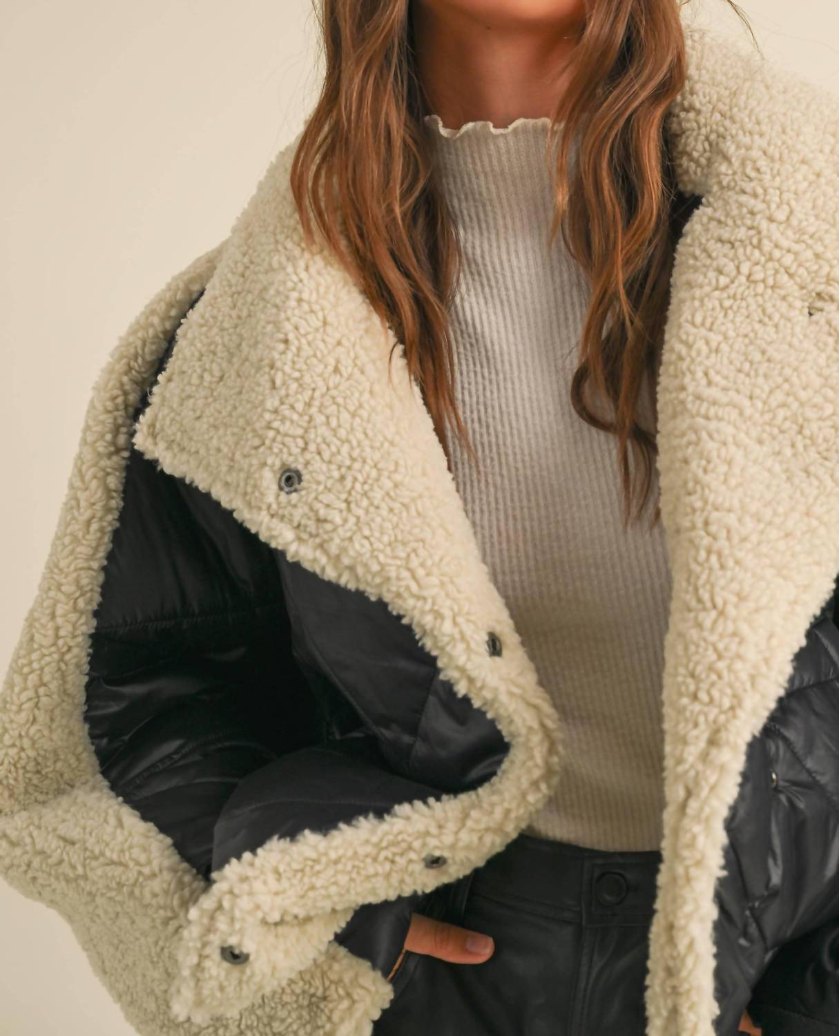 Miou Muse - Bundle of Cozy Quilted Shearling Jacket