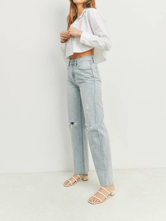 Just Black Denim - Ribcage Longer Length Straight