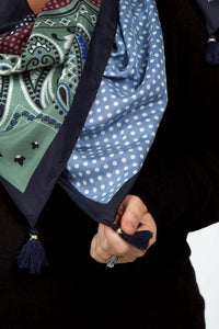 Echo - FOULARD SQUARE TASSEL SCARF