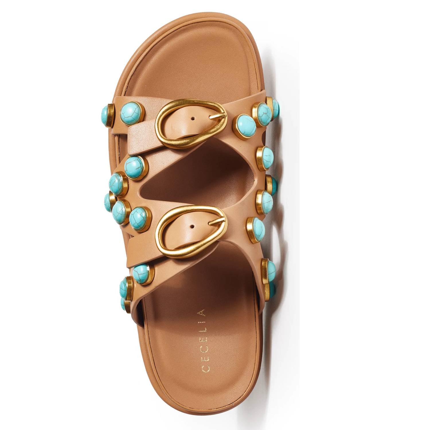 Cecelia New York - Women's Enamel Studded Slides