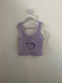 Theme - Women's Harlow Heart Cut Out Tank Top