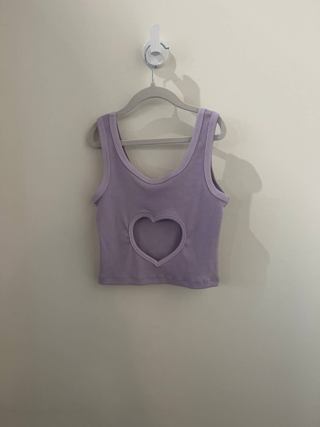 Theme - Women's Harlow Heart Cut Out Tank Top