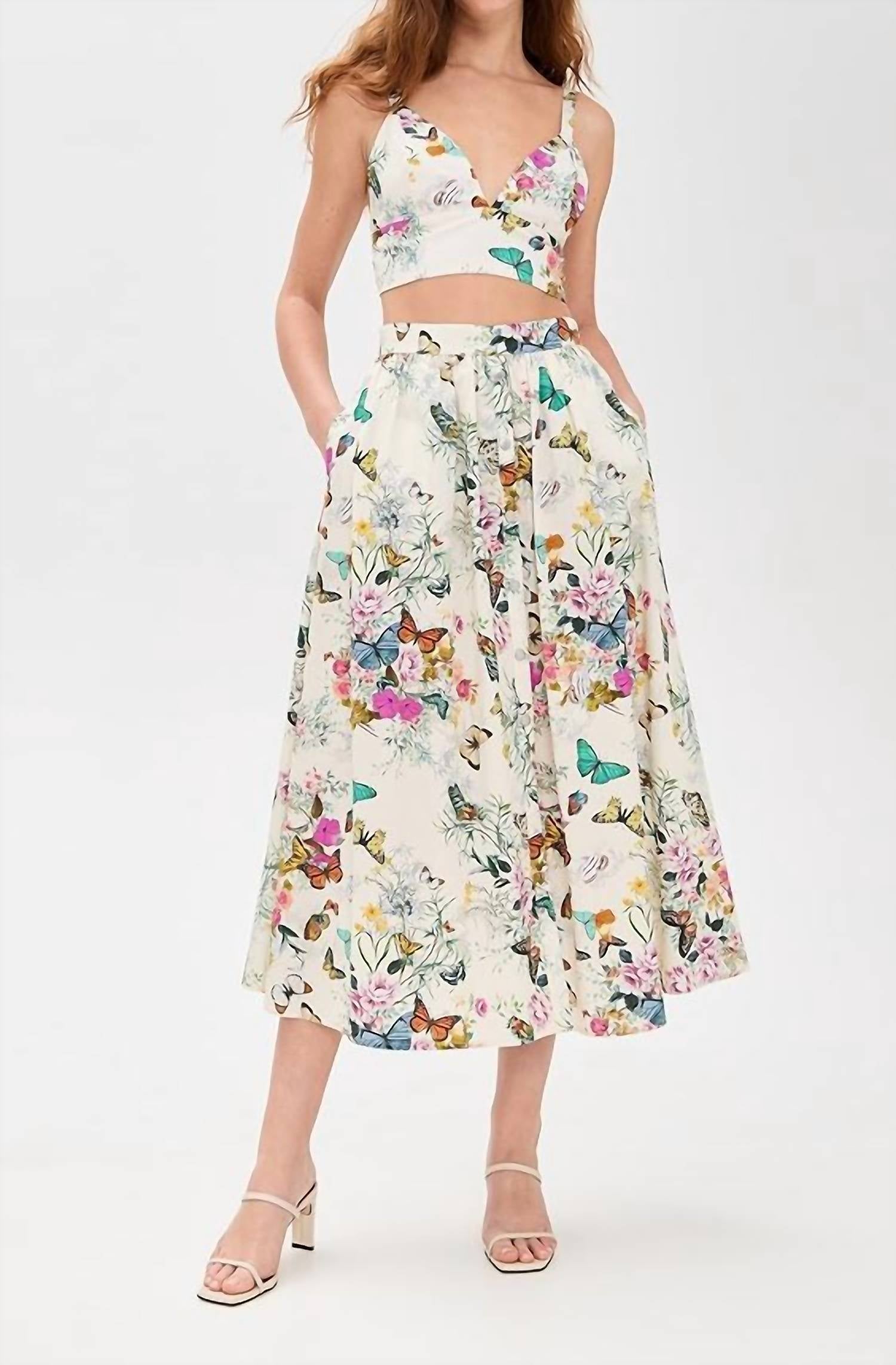 L'Agence - Seina Midi Skirt