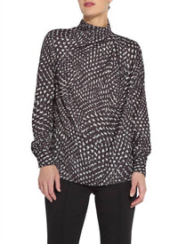 Lysse - Topacio Embellished High Neck Satin Blouse