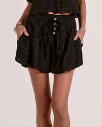 Elan - Eyelet Embroidered Shorts