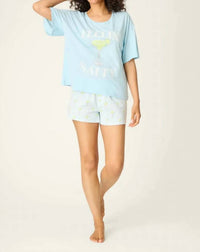 Pj Salvage - Playful Print Feelin Salty Short Sleeve Tee