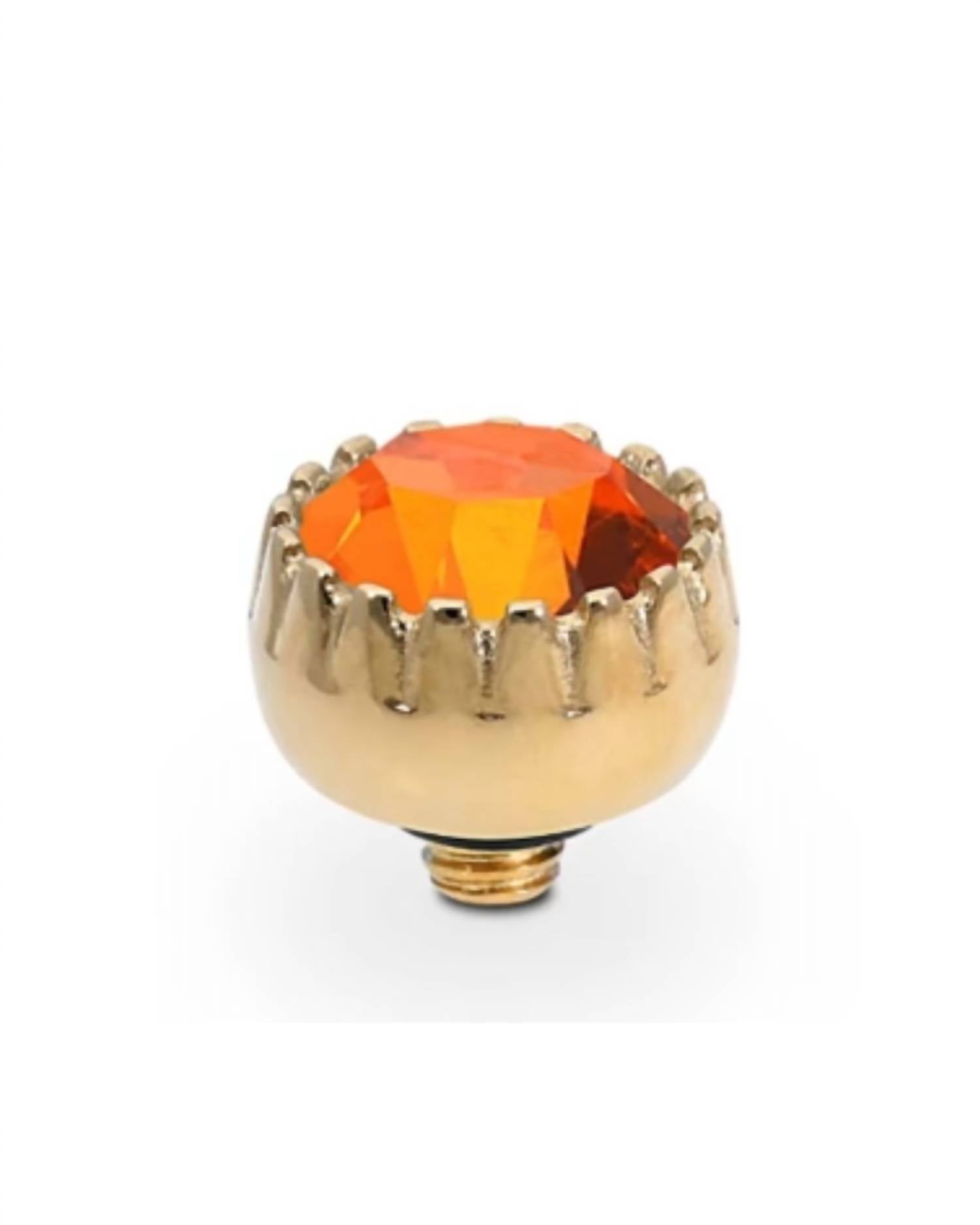 Qudo Women's London Topper 8mm in sun rosegold - women's jewelry