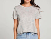 Chaser - Linen Jersey Emb. Cactus Tee