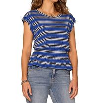 Democracy - Roll Cuff Cap Sleeve Top