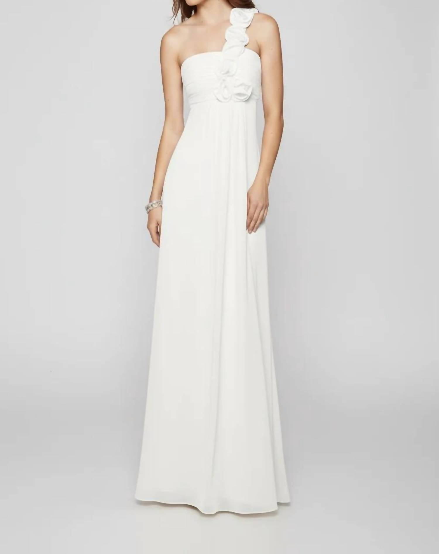 Last Dress - One-Shoulder Chiffon Gown