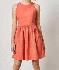 Lilla P - Eyelet High Neck Mini Dress