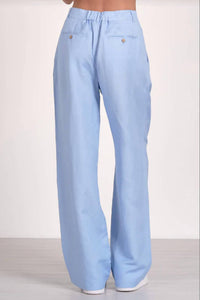 Elan - Linen Blend Wide-leg Pants