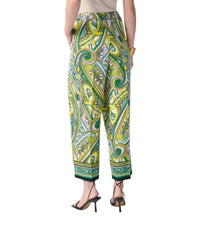 Joseph Ribkoff Matching Woven Paisley Print Pant And Top Set in set vanilla multi - women's sleepwear - view 4