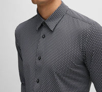 Hugo Boss - Slim Fit Technical Stretch Monogram Shirt