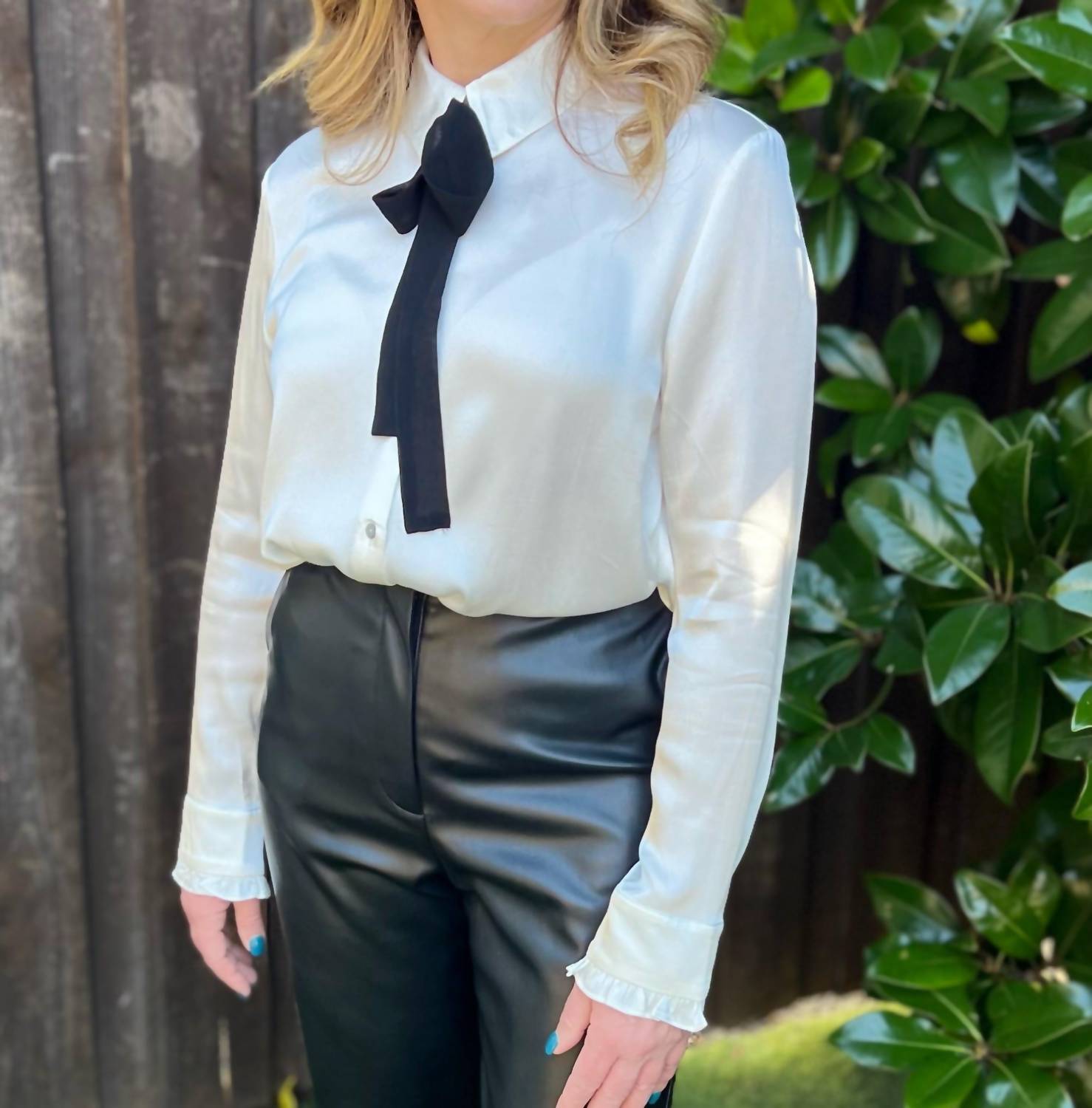 Withblack - Zoe Bow Shirt