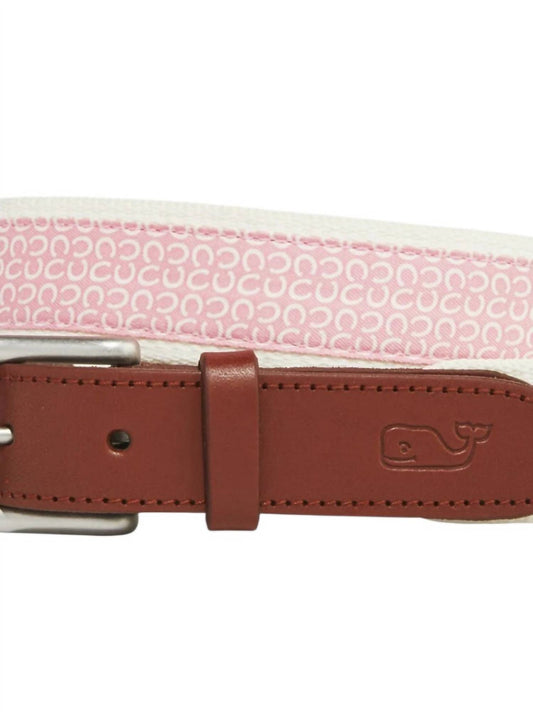 Vineyard Vines - Women's Kentucky Derby Horseshoe Canvas Club Belt