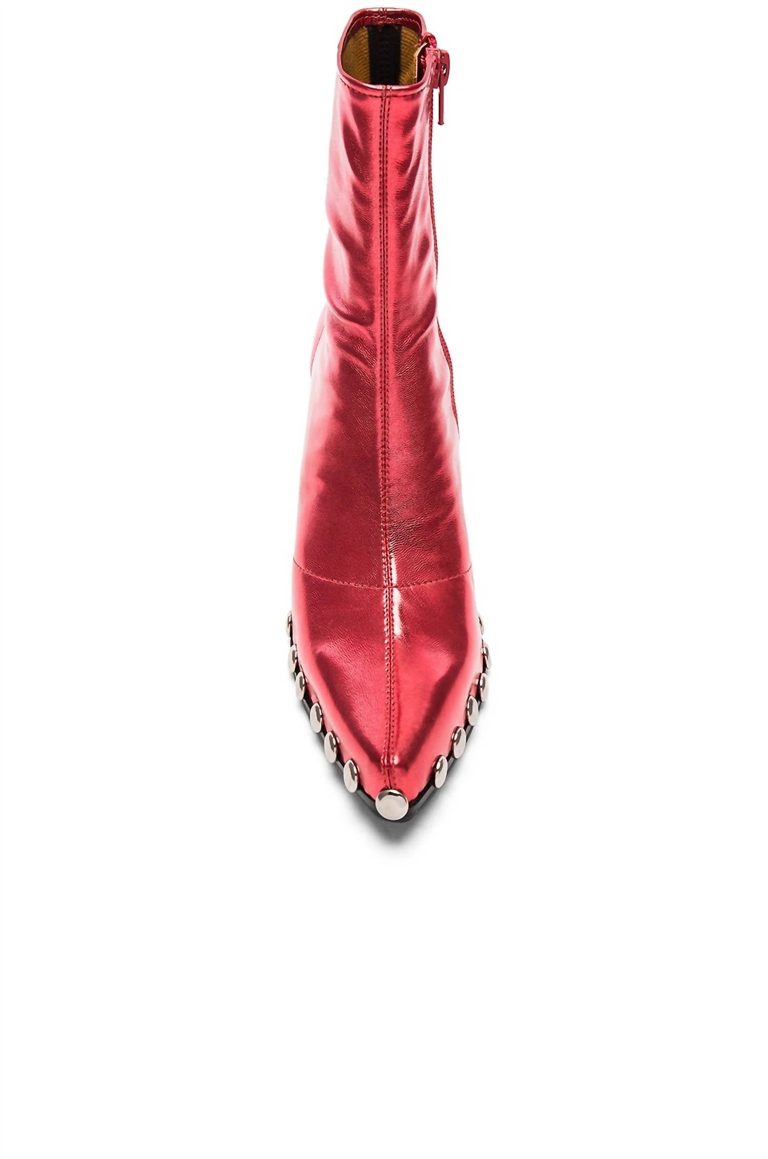 Jeffrey Campbell Women's Walton St Booties in red metallic silver - women's shoe - alternate view