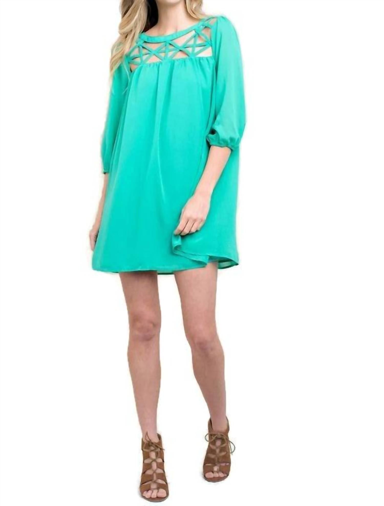 Kori - Lattice Baby Doll Dress