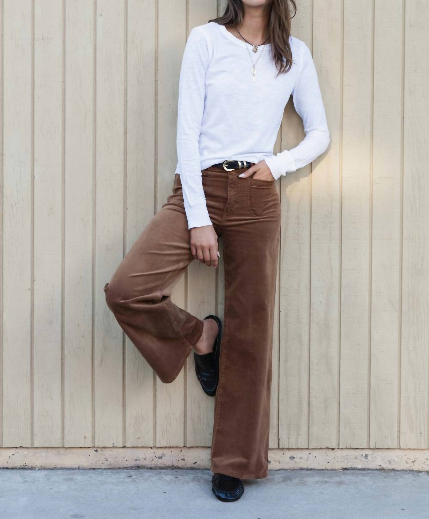 Dylan Long Sleeve Modern Tee in white - women's long sleeve top