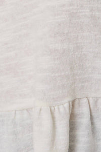 Gilli - Peplum Hem Scoop Neck Top