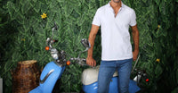 Eight X - Slim Fit Polo With Colorful Trim
