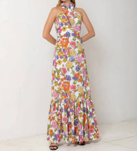 S/W/F - Crossover Halter Maxi Dress