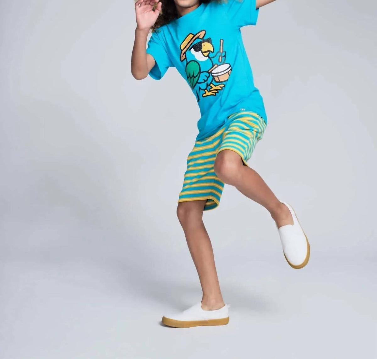 Appaman - Boy's Carnival Parrot Graphic Short Sleeve Tee
