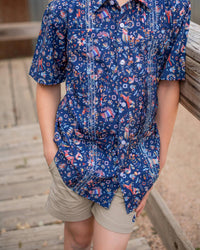 Blue Quail Clothing Co. - Boy's Short Sleeve Guayabera Shirt