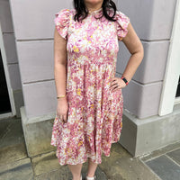 Pinch - Floral Tiered Midi Dress
