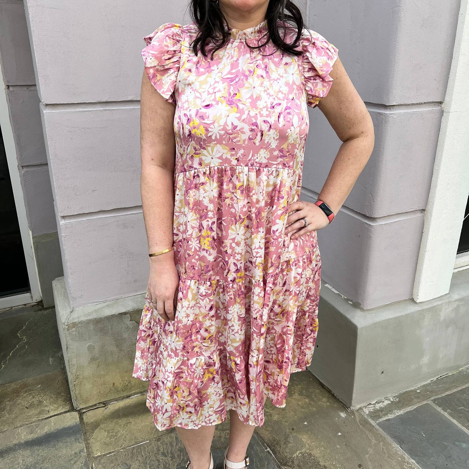 Pinch - Floral Tiered Midi Dress