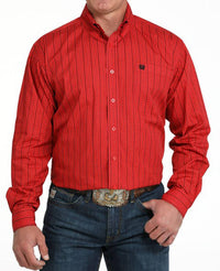 Cinch - Men's Long Sleeve Button Down Stripe Shirt